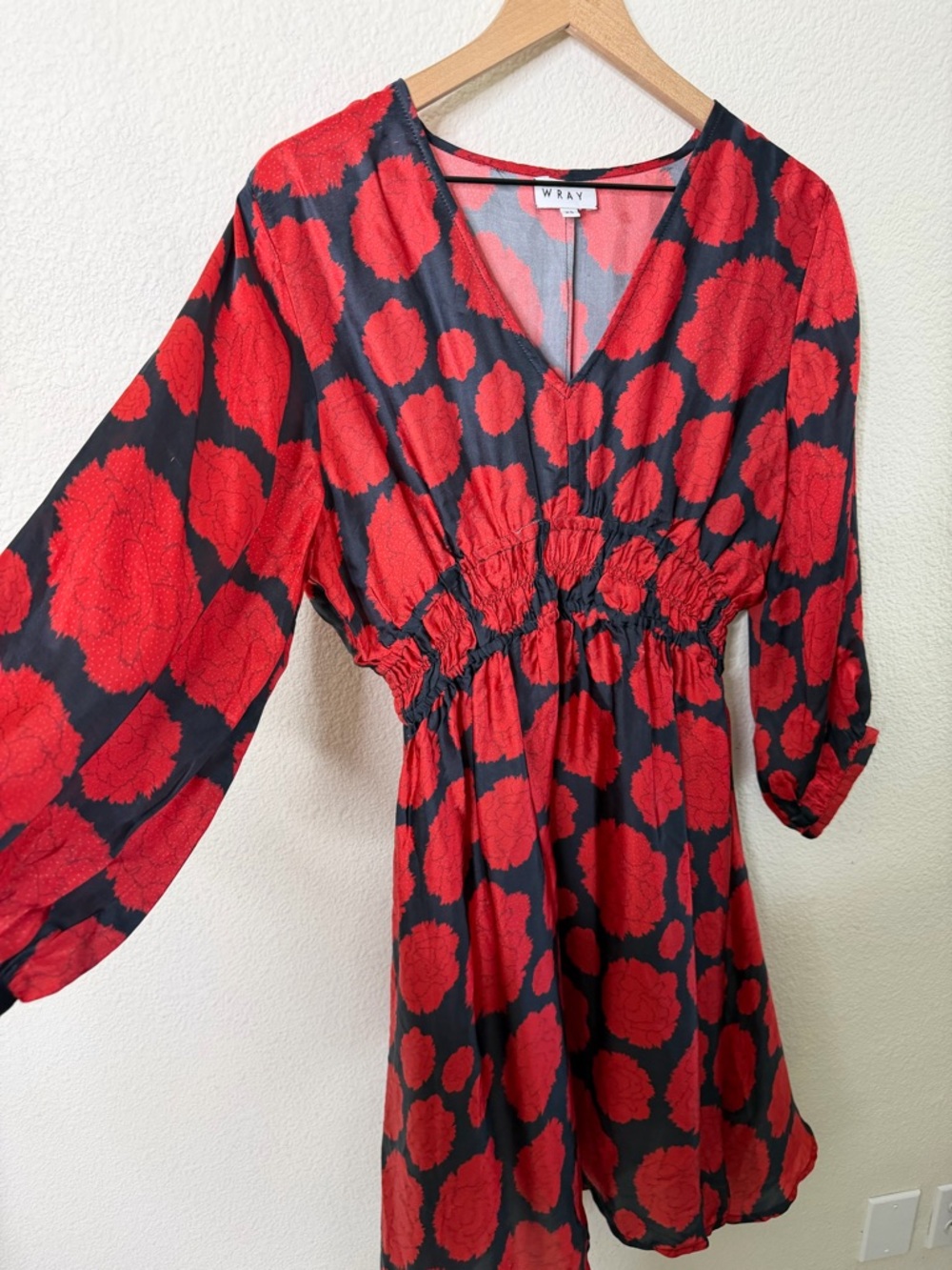 Wray Red Carnations‎ Mini Dress Womens Size XS - Picture 3 of 7
